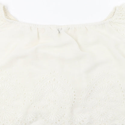 Miss Selfridge Womens White   Basic Blouse Size 10