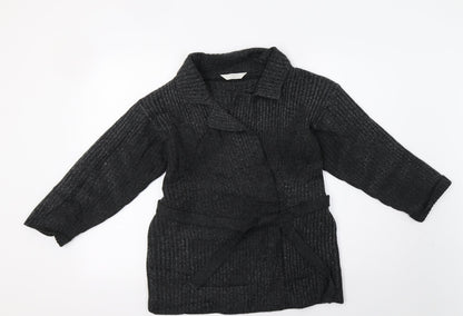 Womens UK Size 8 M&S Grey Cardigan Jumper
