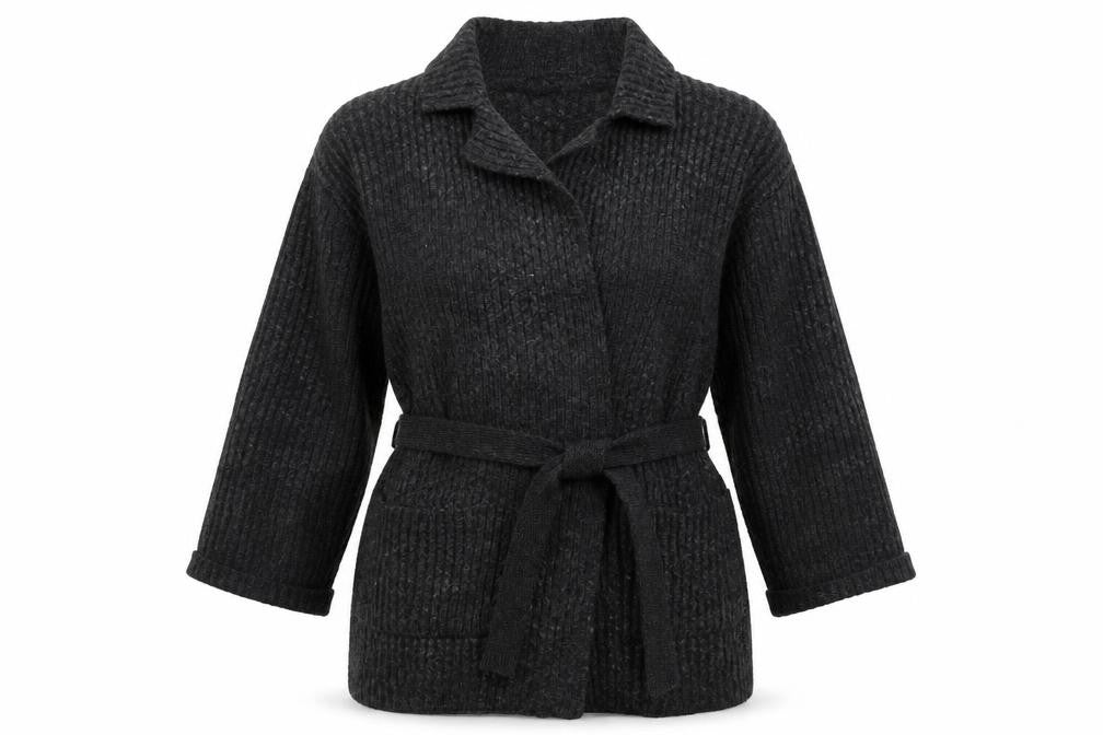 Womens UK Size 8 M&S Grey Cardigan Jumper
