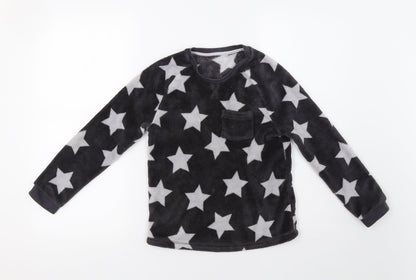 George Girls Grey   Top Pyjama Set Size 9-10 Years  - Star Print