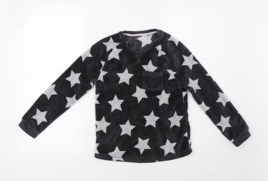 George Girls Grey   Top Pyjama Set Size 9-10 Years  - Star Print