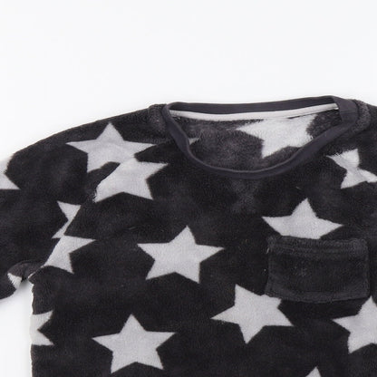 George Girls Grey   Top Pyjama Set Size 9-10 Years  - Star Print