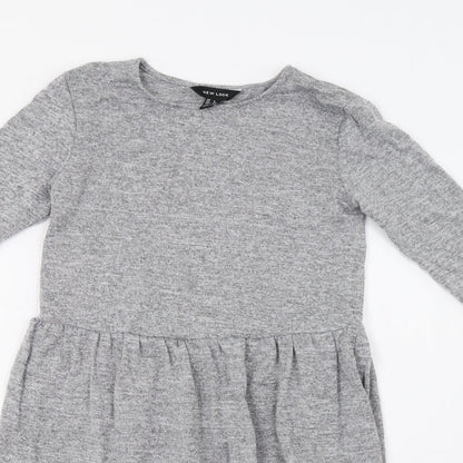 New Look Womens Grey   Jumper Dress  Size 6