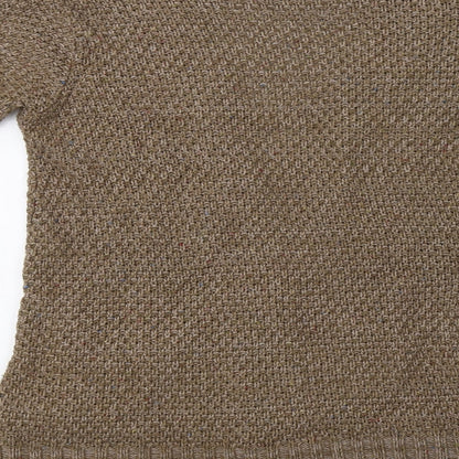 Womens UK Size S Preworn Brown Cardigan Jumper