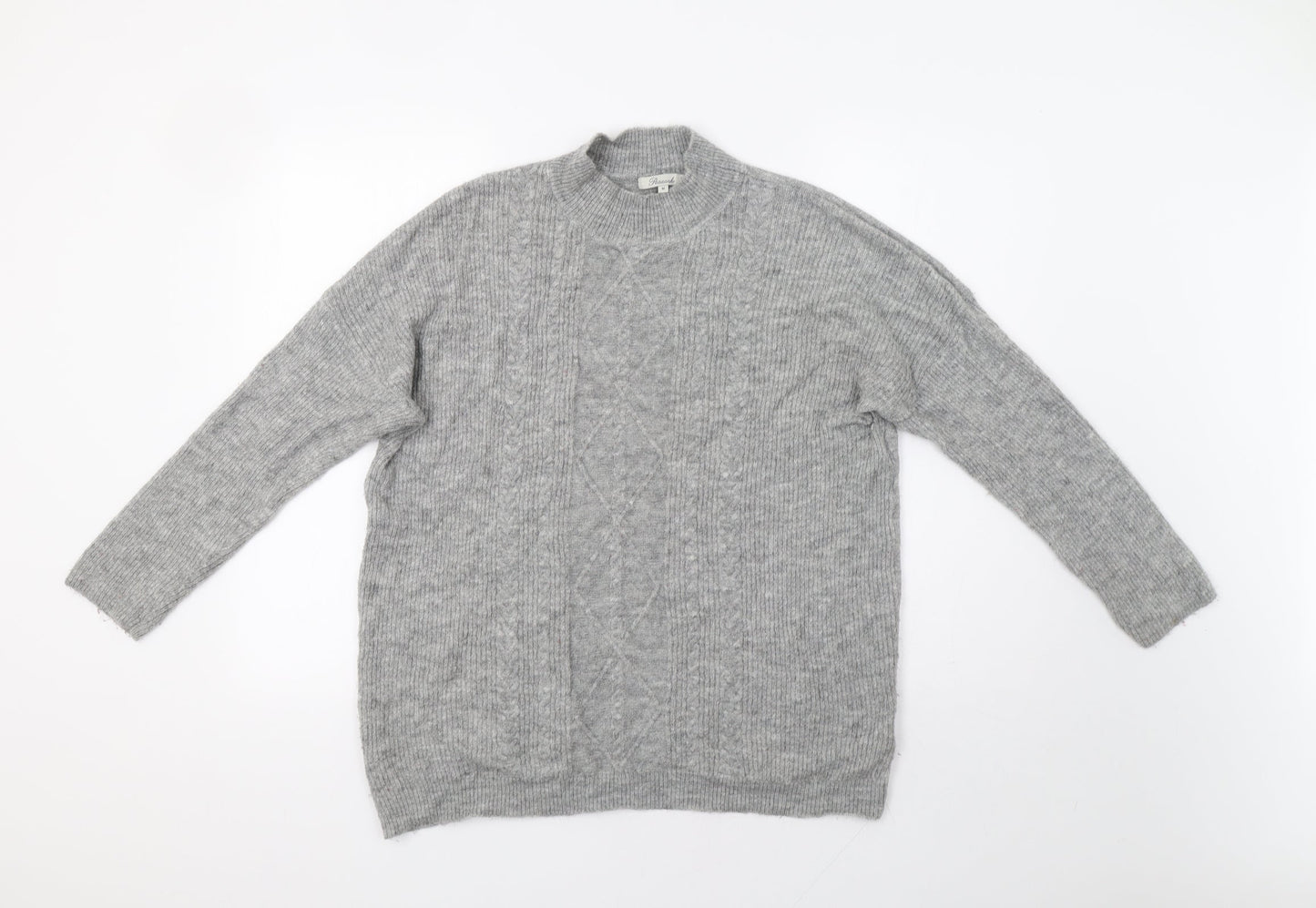 Womens UK Size M Peacocs Grey Pullover Jumper
