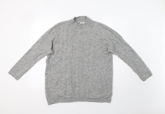 Womens UK Size M Peacocs Grey Pullover Jumper