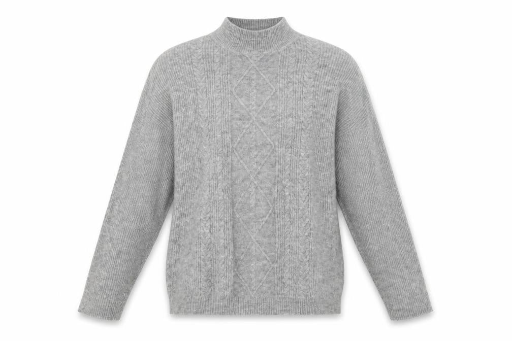 Womens UK Size M Peacocs Grey Pullover Jumper