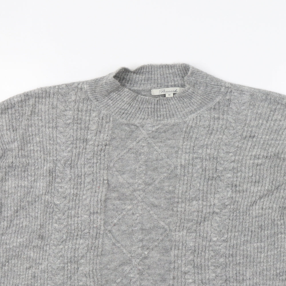 Womens UK Size M Peacocs Grey Pullover Jumper