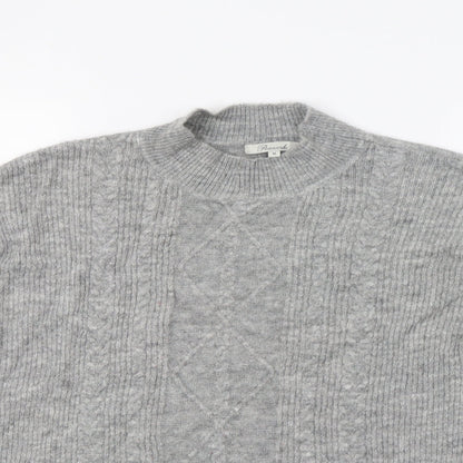 Womens UK Size M Peacocs Grey Pullover Jumper