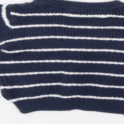 F&F Baby Blue Striped  Pullover Jumper Size 3-6 Months