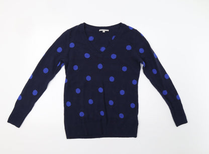 Gap Womens Blue Polka Dot  Pullover Jumper Size L