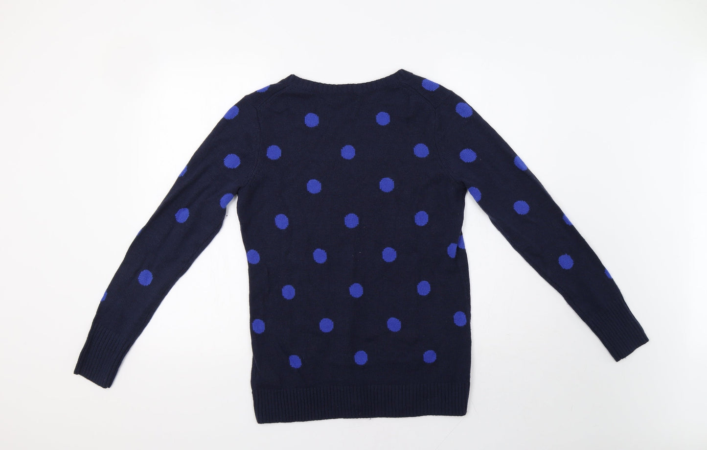 Gap Womens Blue Polka Dot  Pullover Jumper Size L