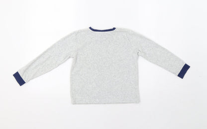 Preworn Boys Grey   Pullover T-Shirt Size 4-5 Years  - Crocodile