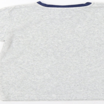Preworn Boys Grey   Pullover T-Shirt Size 4-5 Years  - Crocodile