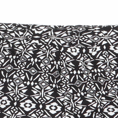 Primark Girls Black Floral  Paperbag Shorts Size 8-9 Years