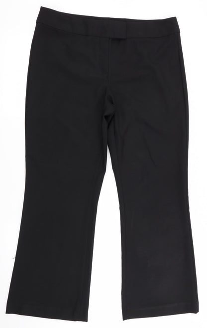 George Womens Black   Trousers  Size 14 L28.5 in
