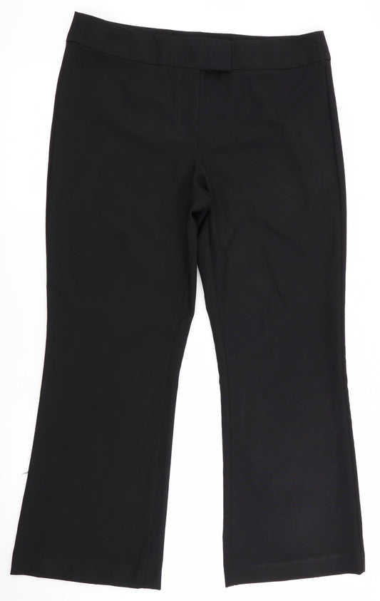 George Womens Black   Trousers  Size 14 L28.5 in