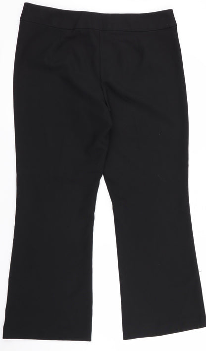 George Womens Black   Trousers  Size 14 L28.5 in