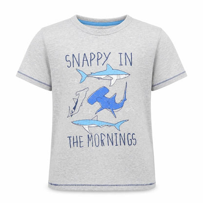 Mothercare Boys Grey Animal Print   Pyjama Top Size 6-7 Years  - Snappy in the Mornings