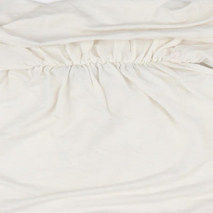 Boohoo Womens Ivory   Cropped T-Shirt Size 6