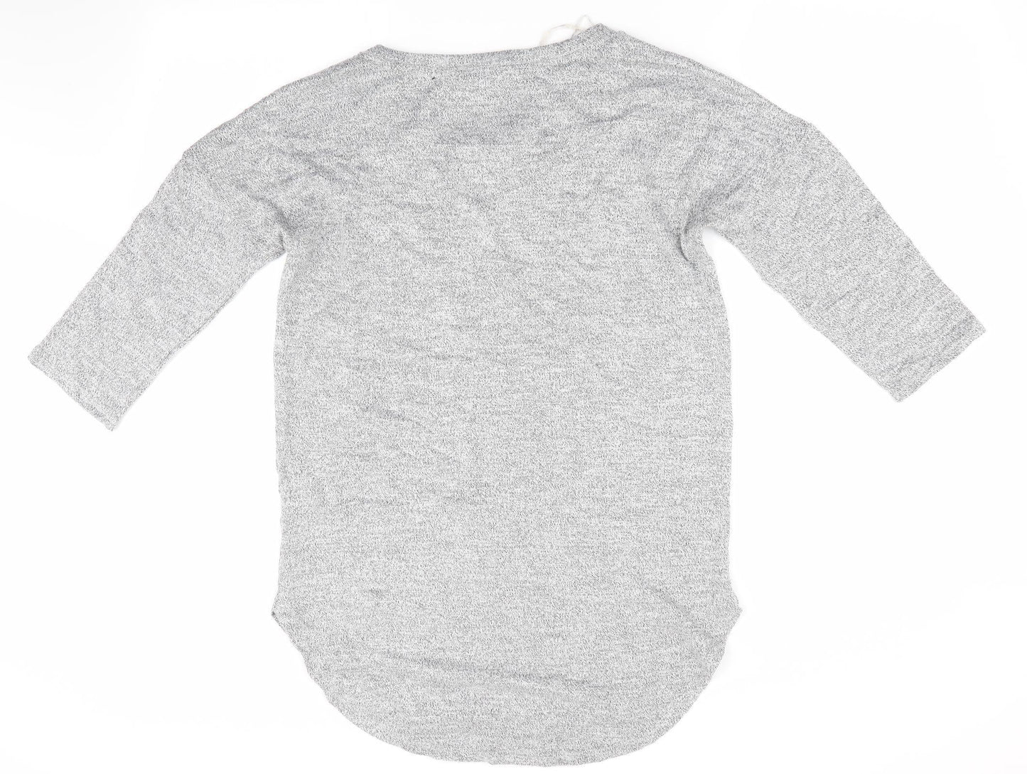 Womens UK Size S Papaya Grey Pullover Jumper