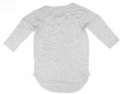 Womens UK Size S Papaya Grey Pullover Jumper