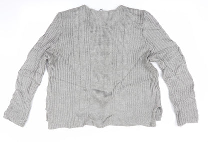 Womens UK Size L Terranova Grey Pullover Jumper
