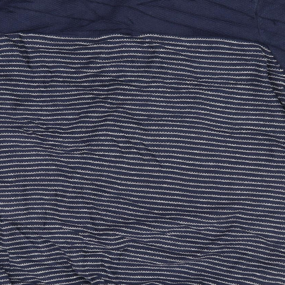 George Mens Blue Striped  Pullover Jumper Size M