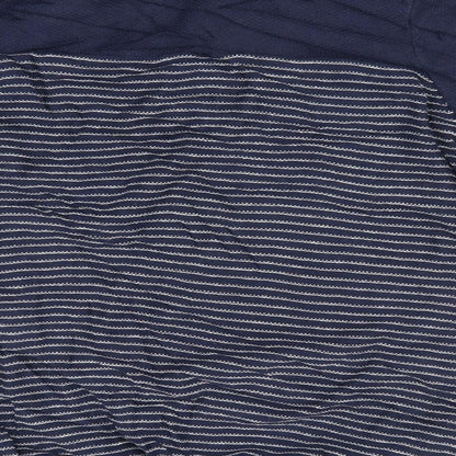 George Mens Blue Striped  Pullover Jumper Size M