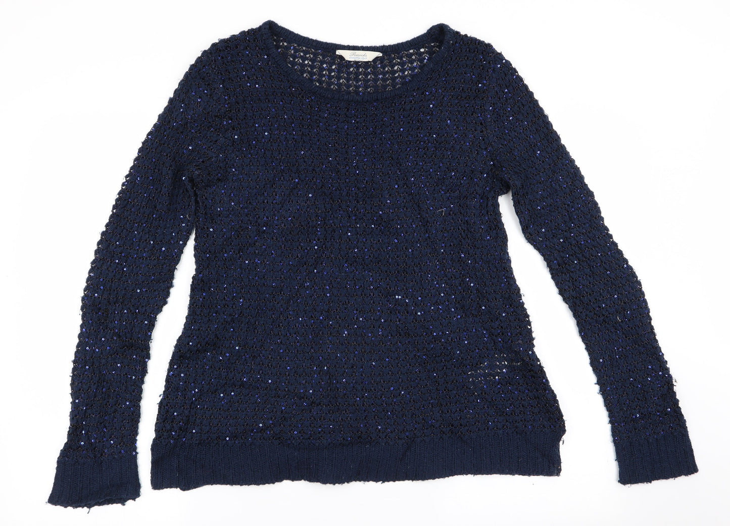 Womens UK Size 14 Peacocks Blue Pullover Jumper
