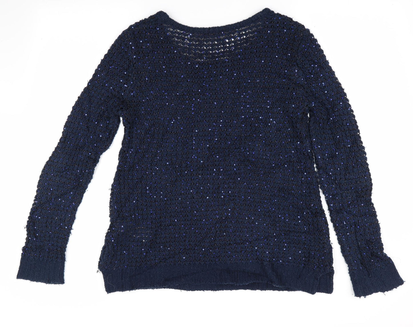 Womens UK Size 14 Peacocks Blue Pullover Jumper