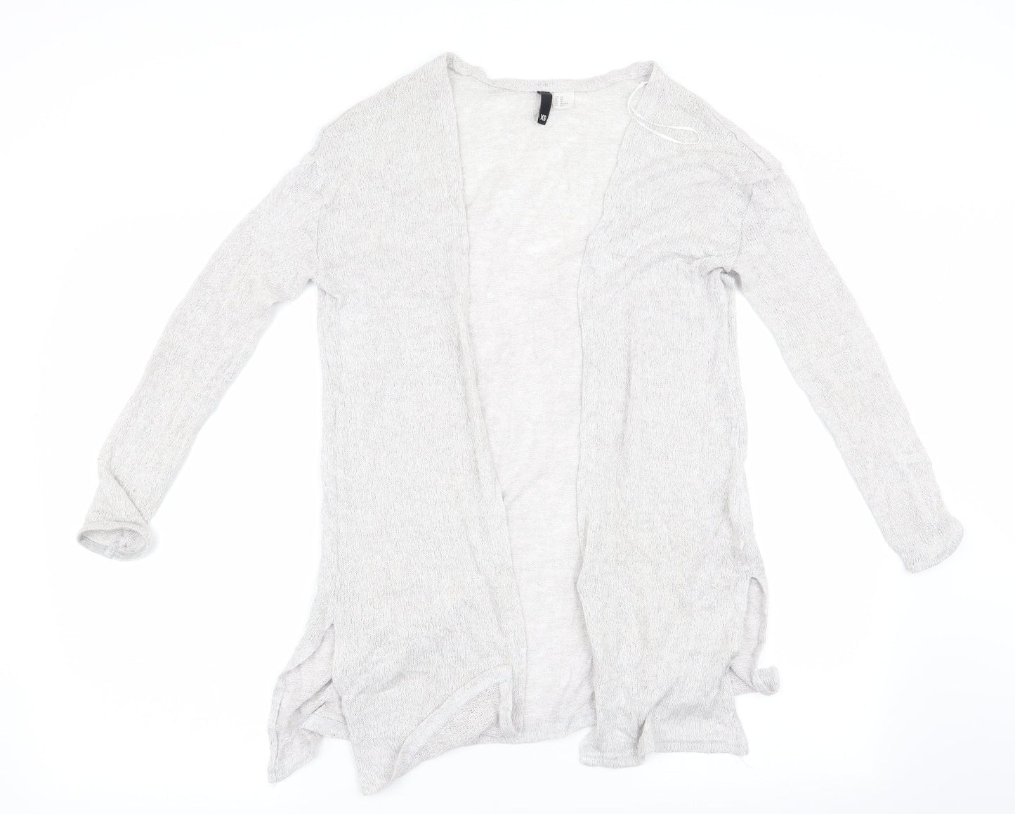 Womens UK Size XS Divided Grey Cardigan Jumper