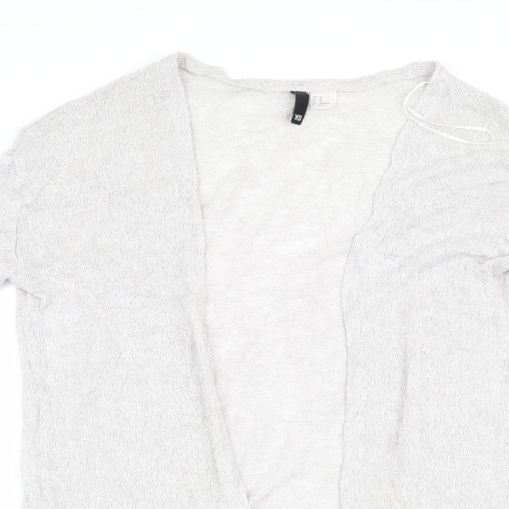 Womens UK Size XS Divided Grey Cardigan Jumper