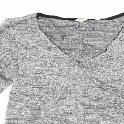 Womens UK Size 8 Miss Selfridge Grey Tunic Jumper