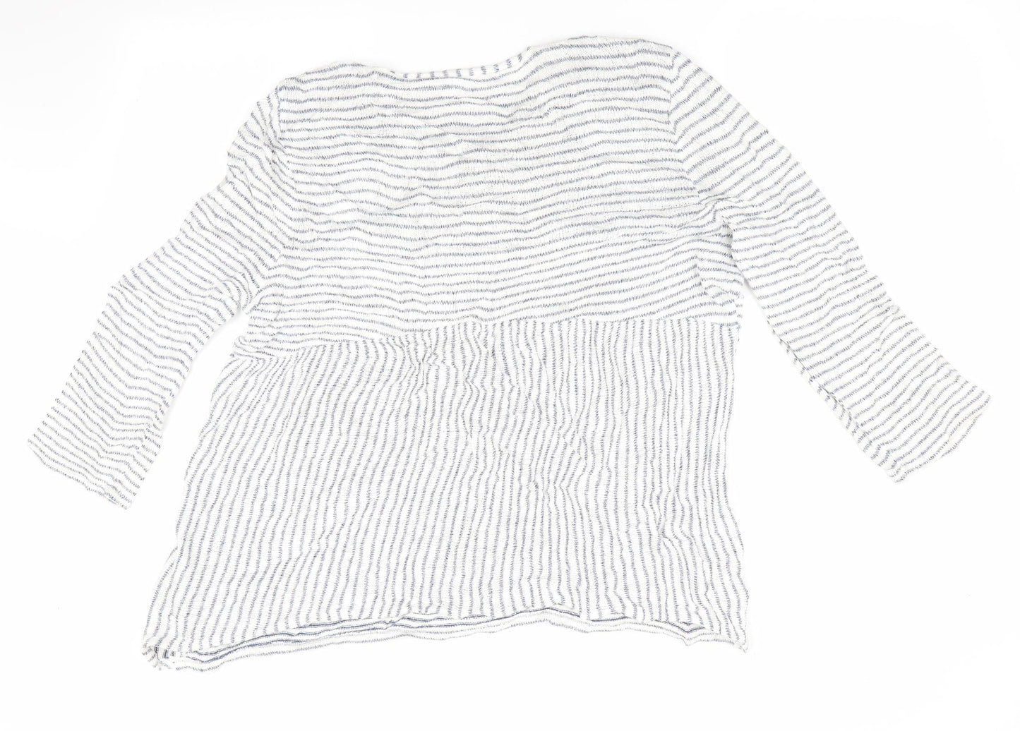 TU Womens Blue Striped  Pullover Jumper Size 18