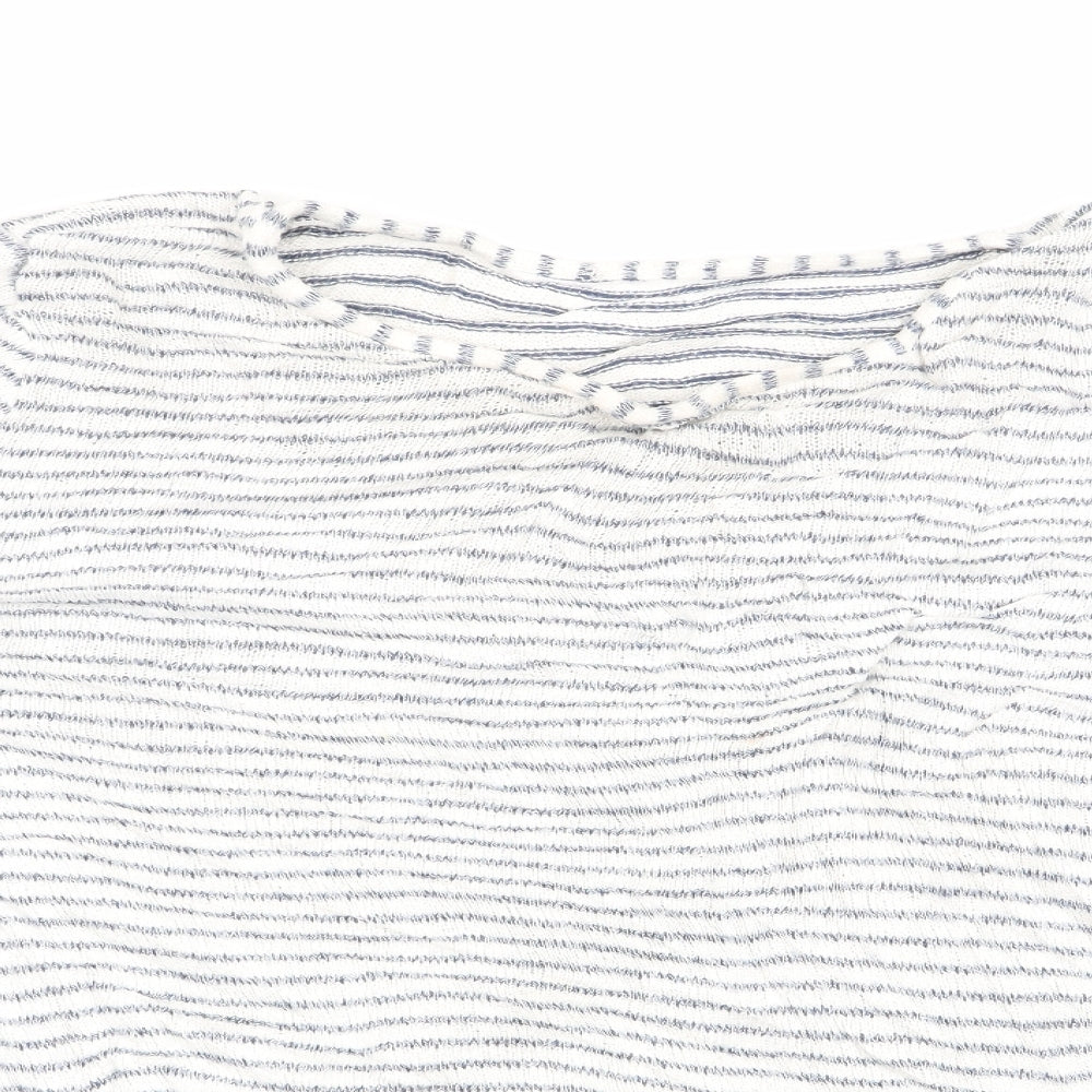 TU Womens Blue Striped  Pullover Jumper Size 18