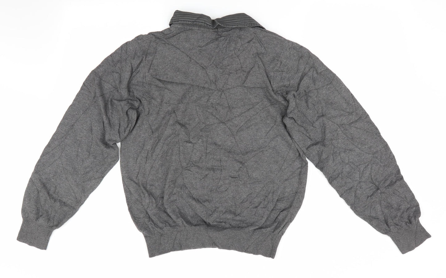 Urban Spirit Mens Grey   Pullover Jumper Size S  - Faux collar