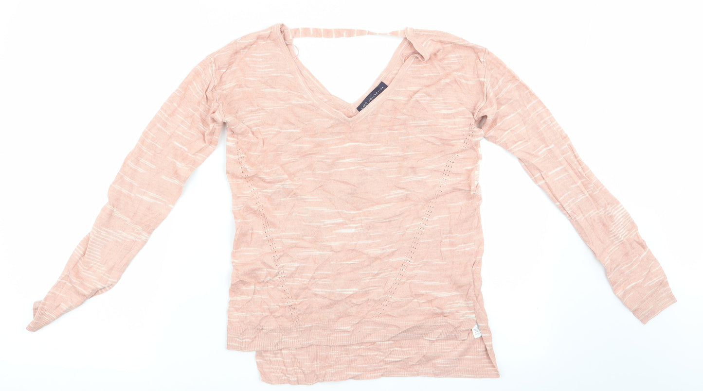 Womens UK Size S Marks and Spencer Pink Pullover Jumper