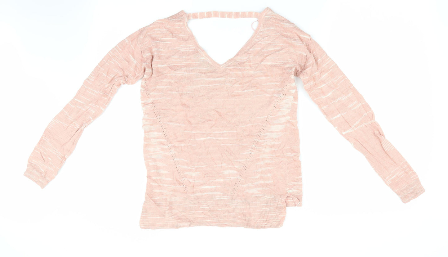 Womens UK Size S Marks and Spencer Pink Pullover Jumper