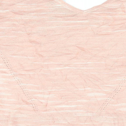 Womens UK Size S Marks and Spencer Pink Pullover Jumper