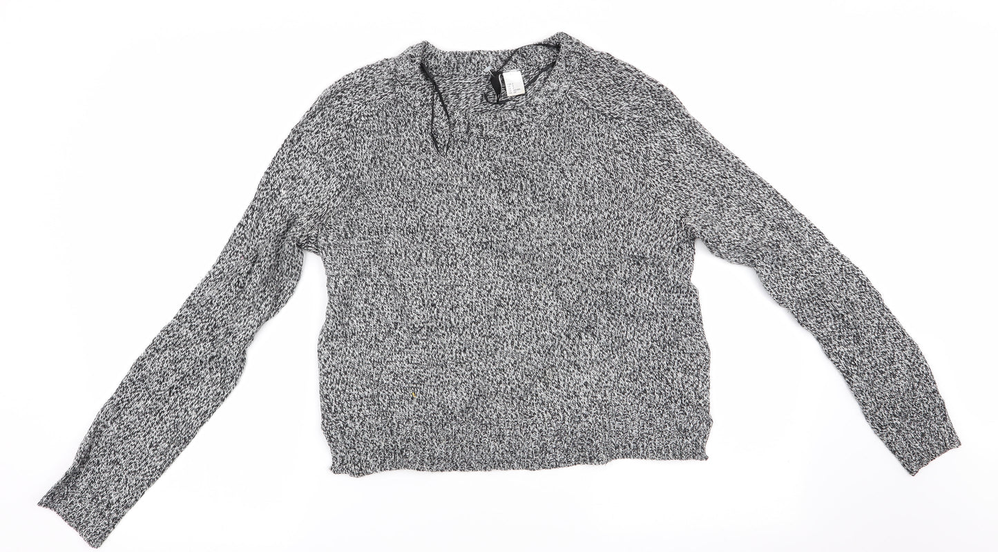Womens UK Size 6 Divided Black Pullover Jumper