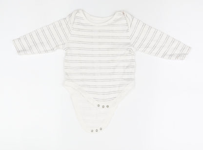 Primark Baby White Striped  Leotard One-Piece Size 9-12 Months