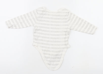 Primark Baby White Striped  Leotard One-Piece Size 9-12 Months