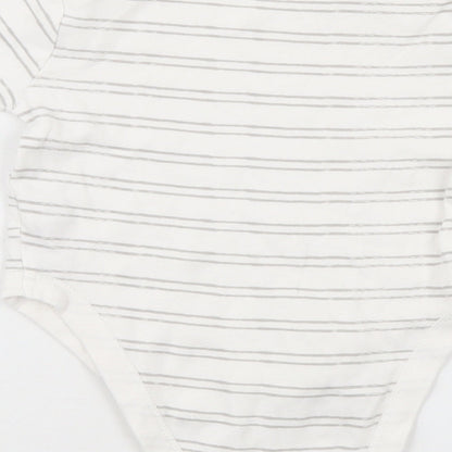 Primark Baby White Striped  Leotard One-Piece Size 9-12 Months
