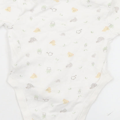 Primark Baby White Geometric  Leotard One-Piece Size 9-12 Months