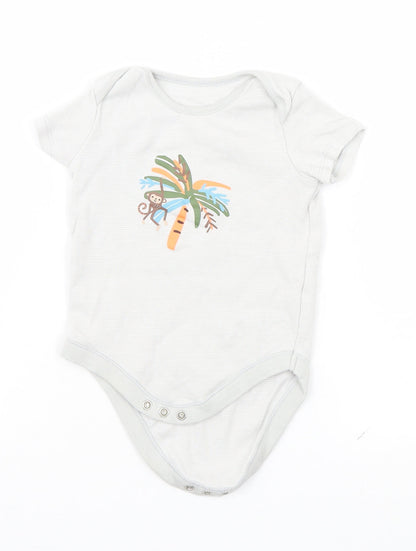 F&F Baby Grey   Leotard One-Piece Size 9-12 Months  - Monkey
