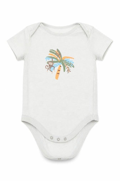 F&F Baby Grey   Leotard One-Piece Size 9-12 Months  - Monkey