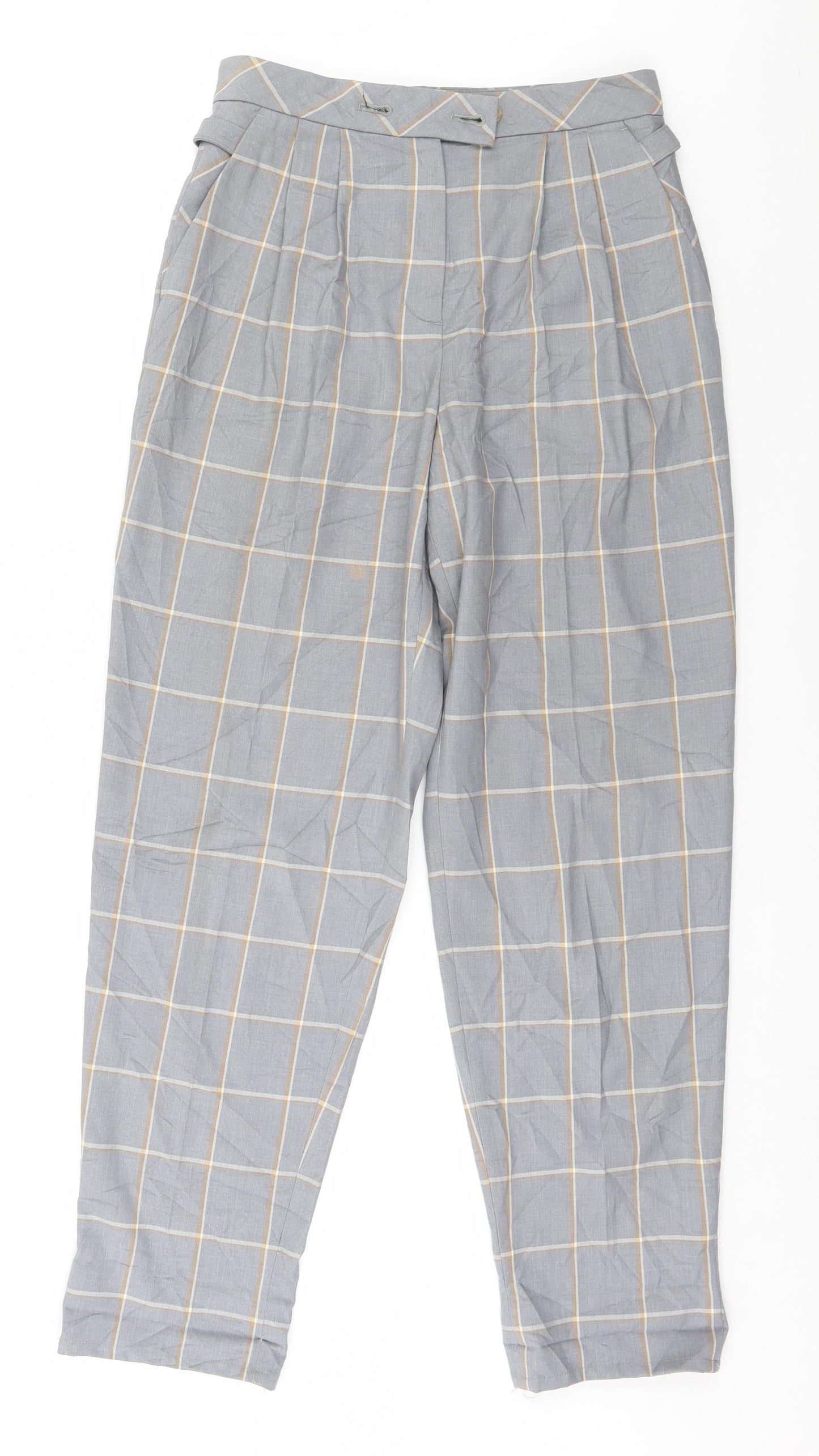 Womens UK Size 6 Topshop Regular Fit  Grey Trousers
