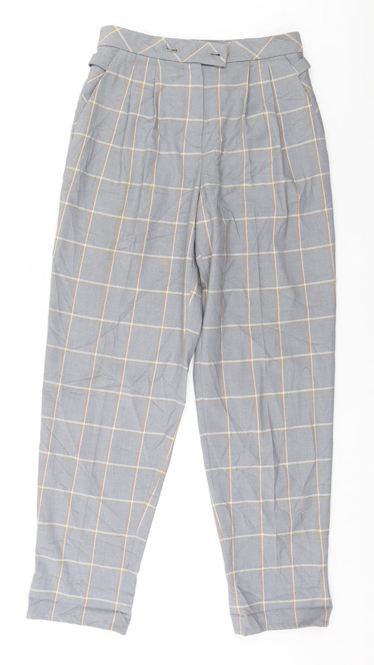 Womens UK Size 6 Topshop Regular Fit  Grey Trousers