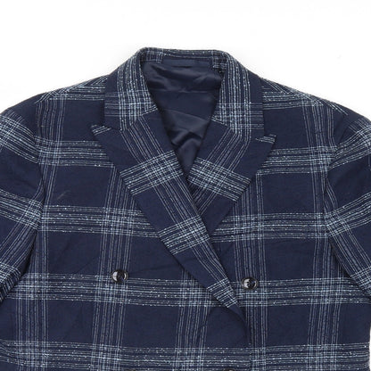 Womens UK Size  Preworn Blue Overcoat